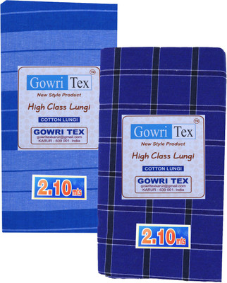 GOWRI TEX Striped Multicolor Lungi