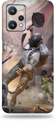 OggyBaba Realme 9 Pro Plus 5G Mobile Skin(Pan Fight Pubg Multicolor Skin With Ultra Matte Finish)