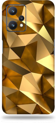 OggyBaba Realme 9 Pro Plus 5G Mobile Skin(Golden Polygon Multicolor Skin With Ultra Matte Finish)