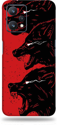 OggyBaba Realme 9 Pro Plus 5G Mobile Skin(Red Wolf Multicolor Skin With Ultra Matte Finish)