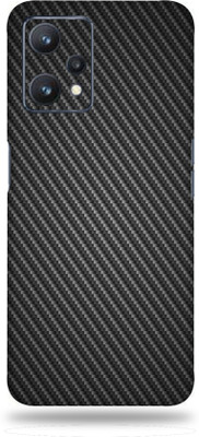 OggyBaba Realme 9 Pro Plus 5G Mobile Skin(Black Carbon Fiber Skin With Ultra Matte Finish)