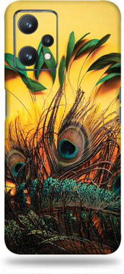 OggyBaba Realme 9 Pro Plus 5G Mobile Skin(Vasudev Pankh Multicolor Skin With Ultra Matte Finish)