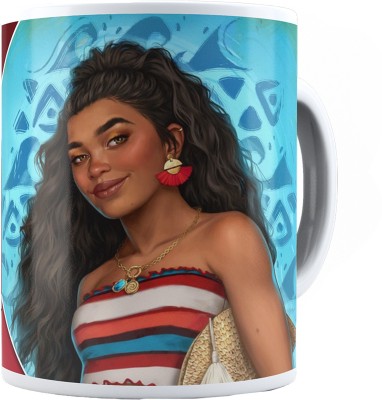 Fashion Redefined Ceramic Coffee Princess Moana Characters Printed Ceramic Coffee Mug(300 ml)