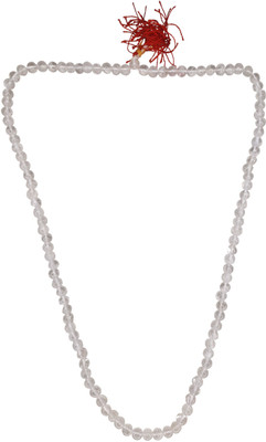 vinayakmoorti Sphatik/Crystal Jaap Mala for Pooja| Natural & Certified Stone Chain