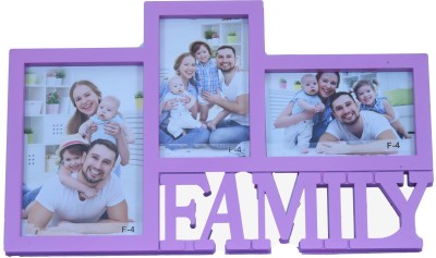 Sigaram Plastic Table Photo Frame(Lavender, 3 Photo(s), 4x6 inch, 3x5inch)