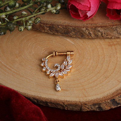 ACCESSHER Gold-plated Plated Brass Nose Ring