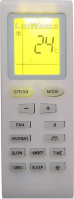 LipiWorld 18 AC Remote Control with Display Light Backlight Compatible for  VOLTAS AC Remote Controller(Grey)