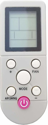 BhalTech VE-2 YKR-F/001 Air Conditioner YKR-F/006 YKR-F/06 YKR-F/09E AC Compatible with AUX Remote Controller(White)