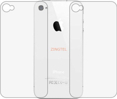 ZINGTEL Back Screen Guard for APPLE IPHONE 4S (Matte Finish)(Pack of 2)