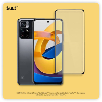 deAdShield Edge To Edge Tempered Glass for POCO M4 Pro 5G(Pack of 1)