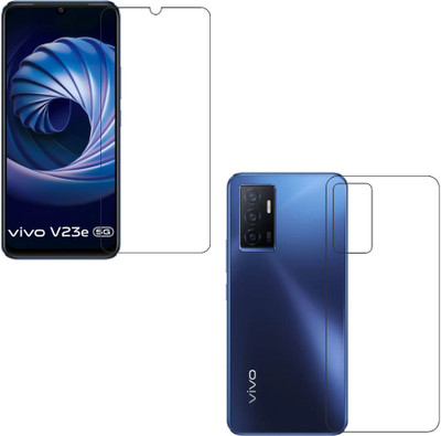 wooden craft Front and Back Screen Guard for vivo V23e 5G {Flexible}, V2126, V23e 5G(Pack of 2)