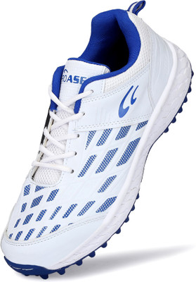 Proase Men’s Cricket Shoe Cricket Shoes For Men(White, Blue , 10)