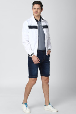 PETER ENGLAND Solid Men Dark Blue Regular Shorts