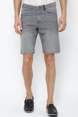 Allen Solly Checkered Men Grey Regular Shorts