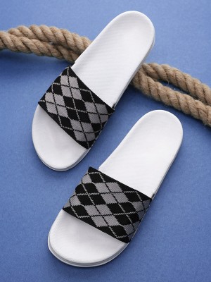 Pampy Angel Men Comfort Trendy Stylish Slip-On Slipper, Flip Flops & Slides(White 10)