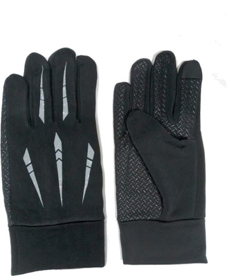 Aadikart Waterproof Outdoor Athletic Touch Screen Riding Gloves(Black Grey)