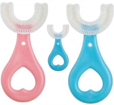 Hetush Children Infrant Toothbrush (pack of 3)U shape Ultra Soft Toothbrush(Pack of 3)