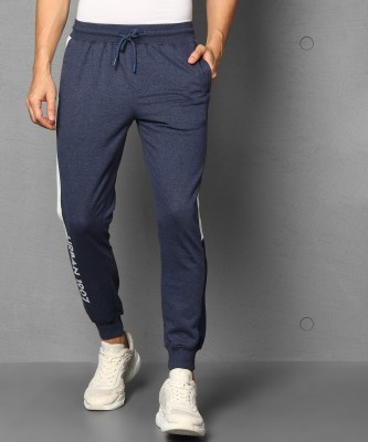 METRONAUT Colorblock Men Dark Blue Track Pants