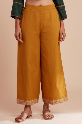 W Regular Fit Women Yellow Trousers