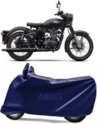 ANOXE Two Wheeler Cover for Royal Enfield(Classic 500, Blue)