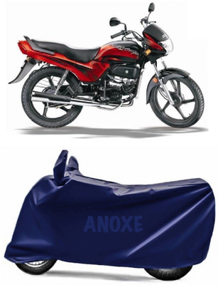 ANOXE Two Wheeler Cover for Hero(Passion Plus, Blue)