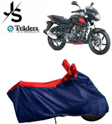 JSTraders Two Wheeler Cover for Bajaj(Pulsar 180 DTS-i, Blue, Red)