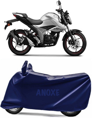 ANOXE Two Wheeler Cover for Suzuki(Gixxer, Blue)
