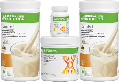 Herbalife Nutrition COMBO BANANA SHAKE 2, PROTEIN 200GM AND AFRESH LEMON FLAVOR(0.5 kg)
