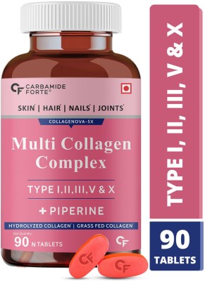CF Hydrolyzed Multi Collagen - Peptides with all 5 Types of Collagen Powder(90 Tablets)