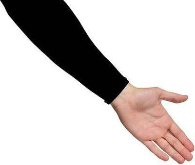 Mahasan Polyester Arm Sleeve For Boys & Girls(Free, Black)