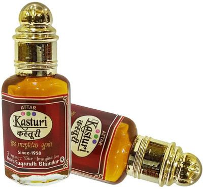 INDRA SUGANDH BHANDAR Real Kasturi With Kasturi Days Combination 24 Hours Herbal Attar(Gold Musk)