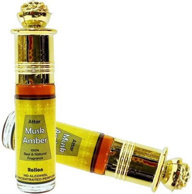 INDRA SUGANDH BHANDAR Musk Amber Real & Pure Amber and Kasturi Combination Perfume 24 Hours Herbal Attar(Amber)