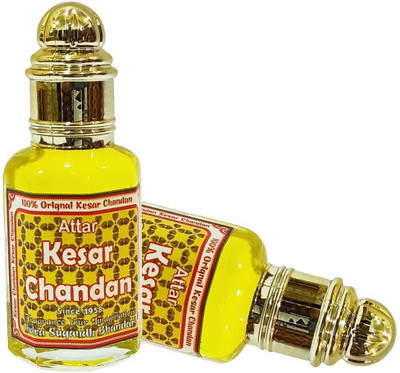 INDRA SUGANDH BHANDAR Kesar Chandan Perfume To Relax & Refresh Your Mind Original Saffron Sandal Floral Attar(Zafari)