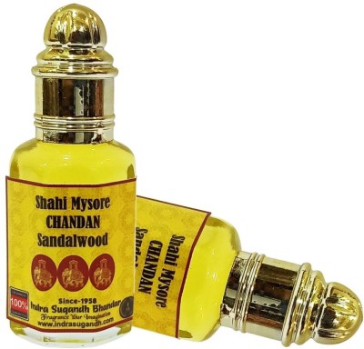 INDRA SUGANDH BHANDAR Shahi Mysore Sandal|Chandan Original & Pure Herbal Attar(Woody)