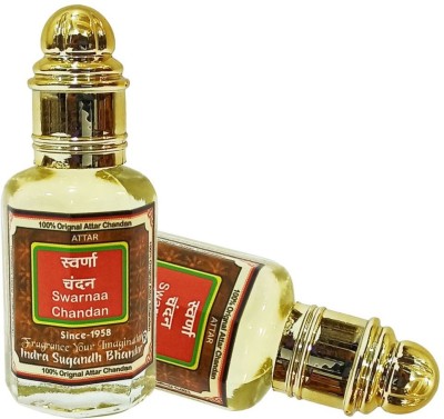 INDRA SUGANDH BHANDAR Swarnaa Chandan with Golden Crystals Pure Sandalwood Perfume 24 Hours Herbal Attar(Sandalwood)