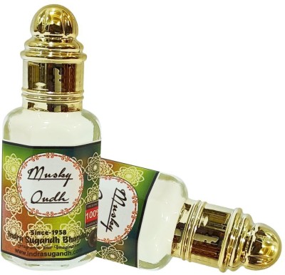 INDRA SUGANDH BHANDAR Musky Oudh Combination of Two Rare Fragrance Kasturi Dana and Agarwood Herbal Attar(Musk Arabia)
