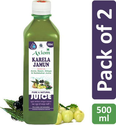AXIOM Karela Jamun juice,Maintaining Blood Sugar Levels�(Pack of 2, 1000 ml)