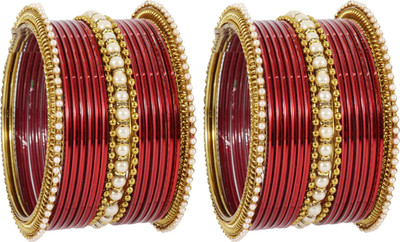 NMII Metal Zircon Bangle Set(Pack of 34)