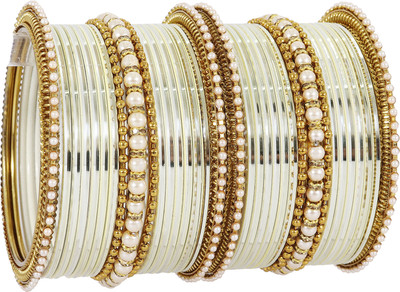 NMII Metal Zircon Bangle Set(Pack of 34)