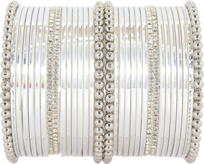 NMII Metal Zircon Bangle Set(Pack of 32)