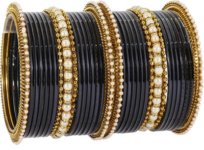 NMII Metal Zircon Bangle Set(Pack of 34)