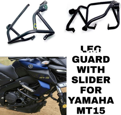 Aklin Boky LEG GUARD WITH SLIDER FOR YAMAH MT15 Bike Crash Guard(Yamaha)