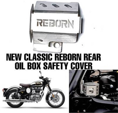 GRILLO CLASSIC REBORN REAR OIL BOX COVER Bike Crash Guard (Royal Enfield)(Royal Enfield)