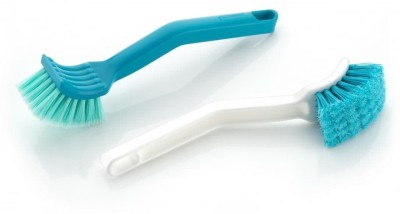 Centrifuge 966 SPOTLESS SINK BRUSH (SET OF 2) Polyester Wet and Dry Brush(Multicolor, 2 Units)