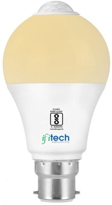 IFITech 7 W Round B22 LED Bulb(Yellow)