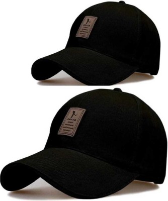 IF LANE Solid Sports/Regular Cap Cap(Pack of 2)