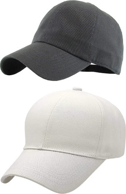 ZACHARIAS Solid Sports/Regular Cap Cap(Pack of 2)