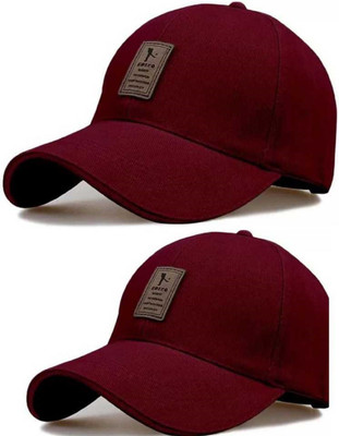 IF LANE Solid Sports/Regular Cap Cap(Pack of 2)