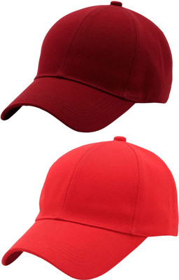 ZACHARIAS Solid Sports/Regular Cap Cap(Pack of 2)