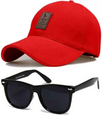 blutech Embroidered, Self Design, Solid Sports/Regular Cap Cap(Pack of 2)